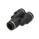 Cap de cuplare PNEUMATICS TEKALAN Conector Y trei cai plastic Fir 9x1,5 mm Furtun 2 9x1,5 mm Furtun 3 9x1,5 mm