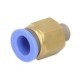 Cap de cuplare Pneumatic, Montare TEKALAN Drept 1/8", Metal, Filet Exterior, Fir 10x1 mm, 1 Bucată