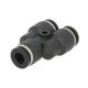 Cap de cuplare PNEUMATICS Montare TEKALAN Conector Y trei cai Urgenta plastic 10buc 6x1 mm Emergency Push-in