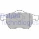 Set placute frana fata DELPHI AUDI A3 A4 B5 A6 C4 FORD GALAXY I SEAT ALHAMBRA IBIZA III SKODA OCTAVIA I VW BORA GOLF III 156x74x19mm