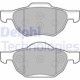 Set placute frana fata DELPHI Honda Accord VII 2.0/2.2D/2.4 02.03-05.08 inaltime 68mm latime 155mm grosime 17mm senzori uzura