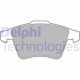 Set plăcuțe frână față DELPHI FIAT TALENTO VW TOUAREG 1.6D-6.0 10.02- înălțime 75 mm lățime 157 mm grosime 19 mm senzori uzură Da