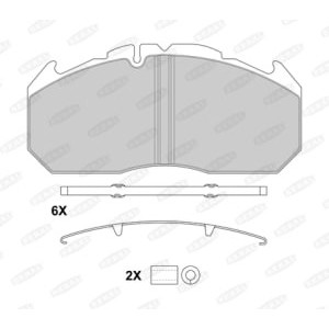 Set placute frana,frana disc BERAL