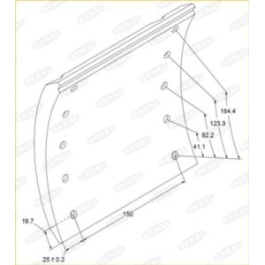 Set garnituri de frictiune, frana tambur BERAL