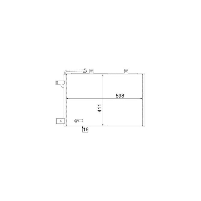 Condensator, climatizare MAHLE