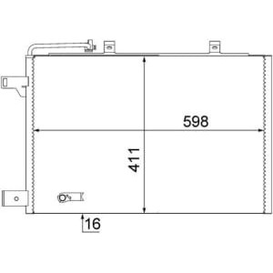 Condensator, climatizare MAHLE