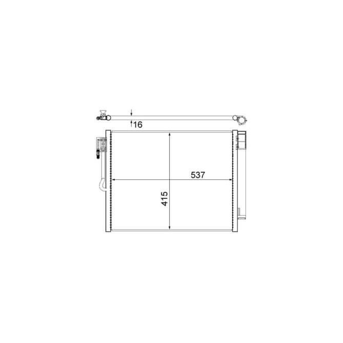 Condensator, climatizare MAHLE