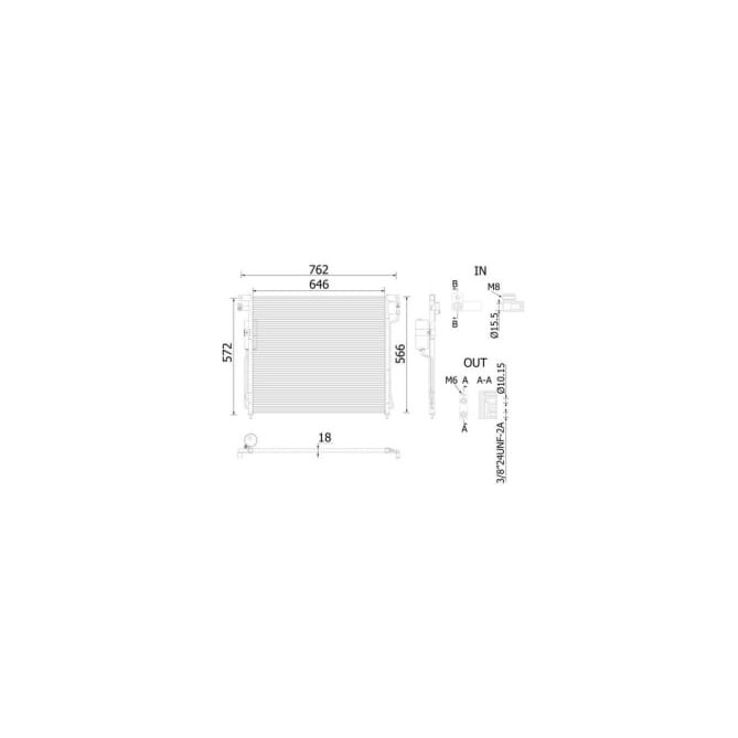 Condensator, climatizare MAHLE