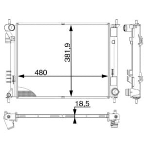 Radiator, racire motor MAHLE