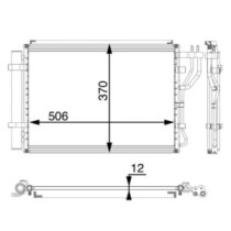 Condensator, climatizare MAHLE