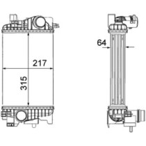 Intercooler, compresor MAHLE