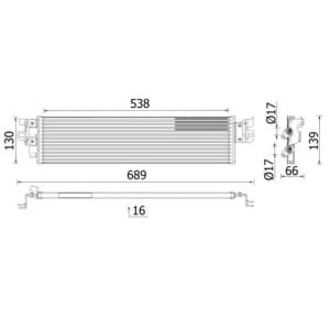 Radiator racire ulei, cutie de viteze automata MAHLE