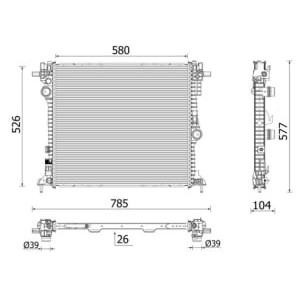 Radiator, racire motor MAHLE