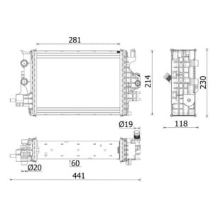 Radiator, racire motor MAHLE