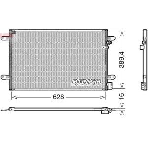 Condensator, climatizare DENSO