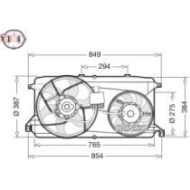 Ventilator, radiator DENSO