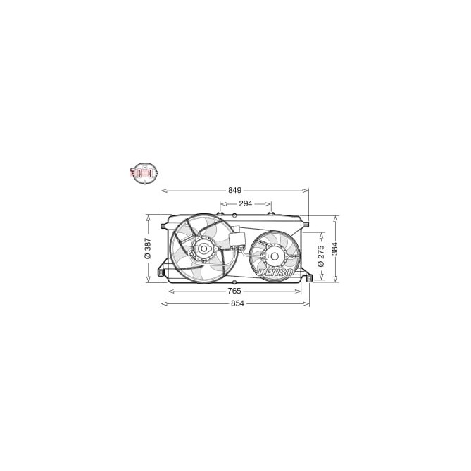 Ventilator, radiator DENSO