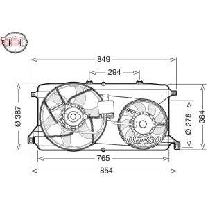 Ventilator, radiator DENSO