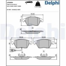 Set placute frana,frana disc DELPHI