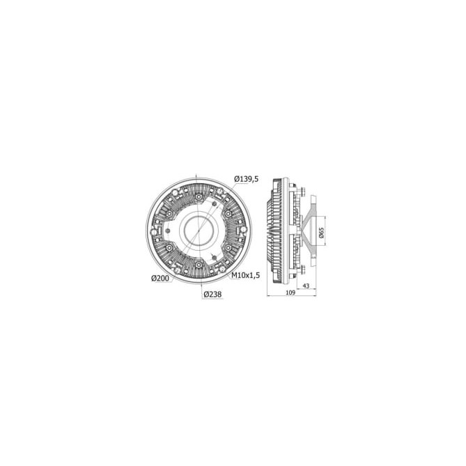 Cupla, ventilator radiator MAHLE