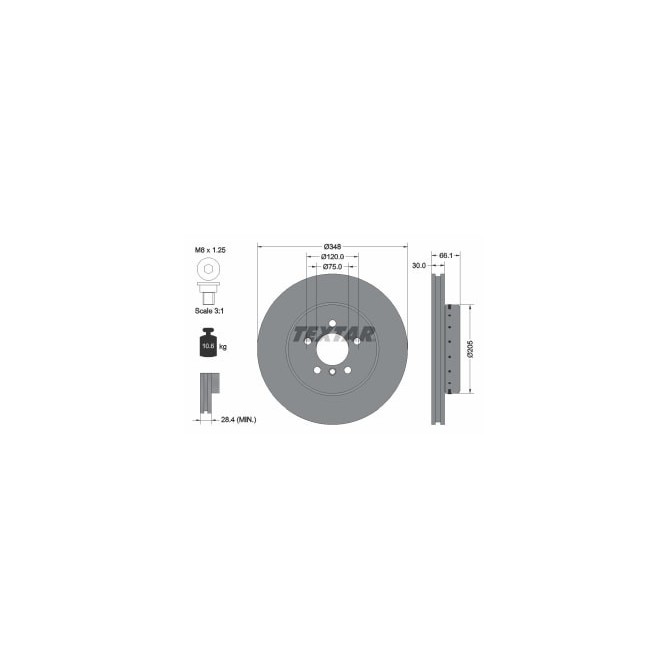 Disc frana TEXTAR