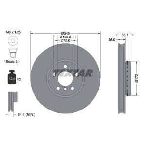 Disc frana TEXTAR