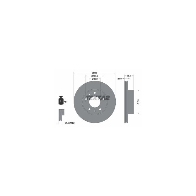 Disc frana TEXTAR