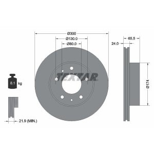 Disc frana TEXTAR