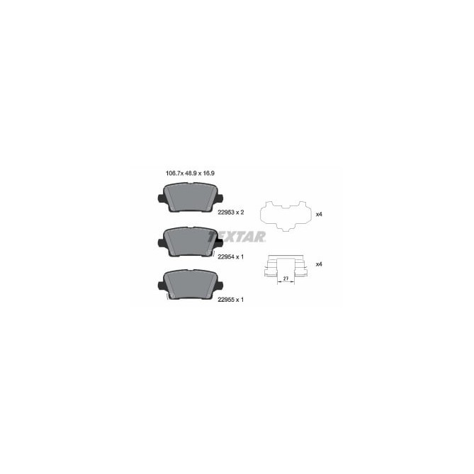 Set placute frana,frana disc TEXTAR