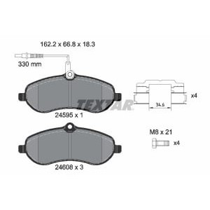 Set placute frana,frana disc TEXTAR