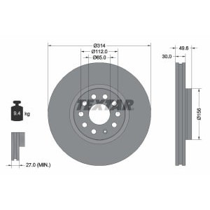 Disc frana TEXTAR