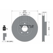 Disc frana TEXTAR