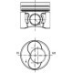 Piston 79,51 STD KOLBENSCHMIDT AUDI A3 SEAT ALTEA ALTEA XL CORDOBA IBIZA III IV IV SC LEON TOLEDO III SKODA FABIA II OCTAVIA II ROOMSTER SUPERB II 1.9D