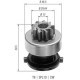 Pinion electromotor MAGNETI MARELLI BMW 1502-2002 E10 E3 E21 E30 E36 E12 E28 E34 E39 E24 E23 E32 1.6-4.0 09.67-06.03