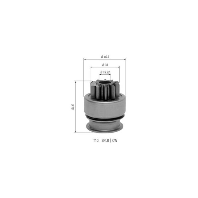 Pinion electromotor MAGNETI MARELLI