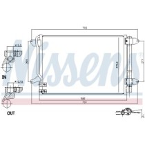 Condensator, climatizare NISSENS