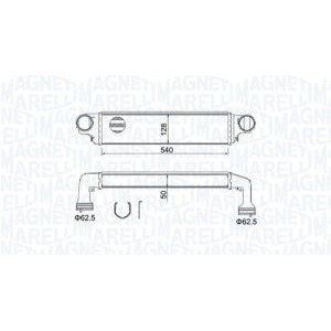 Intercooler, compresor MAGNETI MARELLI