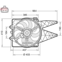 Ventilator, radiator DENSO