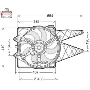 Ventilator, radiator DENSO