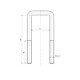 Brida arc S-TR Frunze catus de primavara M16x1,5mm 71mmx190mm IVECO