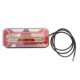 Stopuri spate WAS Lampa LED 12/24V Indicator Lumina ceata Revers Stop Pozitie Reflector Triunghi Cablu 0,2m