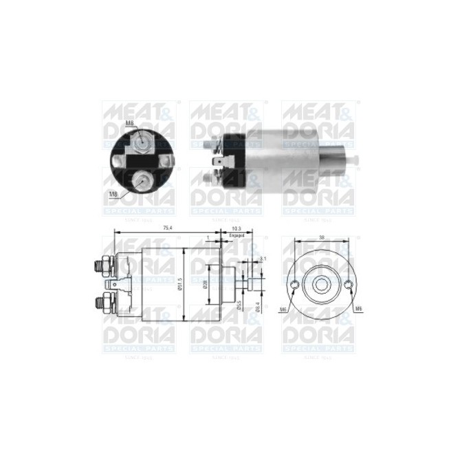 Solenoid, electromotor MEAT & DORIA