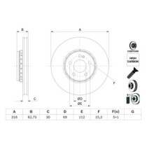 Disc frana BOSCH