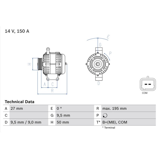 Alternator BOSCH