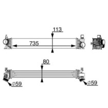 Intercooler, compresor MAHLE