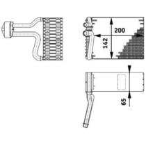 Evaporator, aer conditionat MAHLE