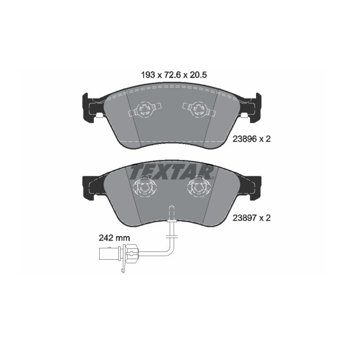 Set placute frana,frana disc TEXTAR