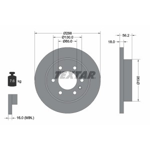 Disc frana TEXTAR