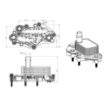 Radiator ulei, ulei motor NRF