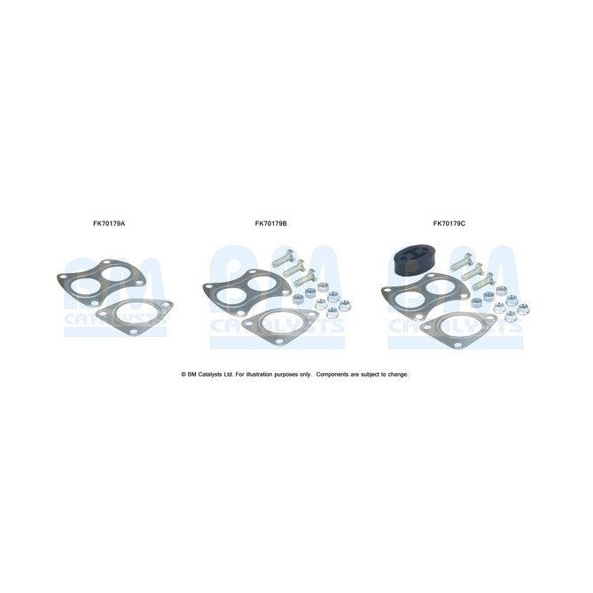 Set montare, sistem de esapament BM CATALYSTS